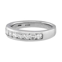 Ritani 18 Karat White Gold Diamond Ring
