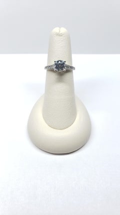 Ritani 18 Karat White Gold Graduated Shank Semi Mount