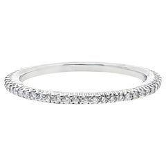 Ritani 18 Karat Weißgold dünner Eternity-Ring - Stil #33700 - Größe 6,75