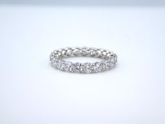 Ritani 2.10 Carat Platinum Round Diamond Eternity Wedding Band Ring