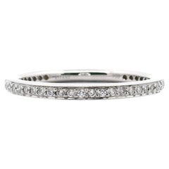Ritani 31694 Endless Love 18K White Gold Diamond Eternity Ring - Size 6.75