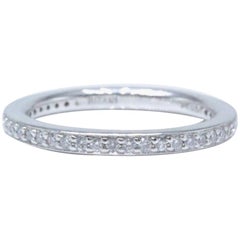 Ritani Eternity Diamond Wedding Band Ring Micro Pave Set in Platinum