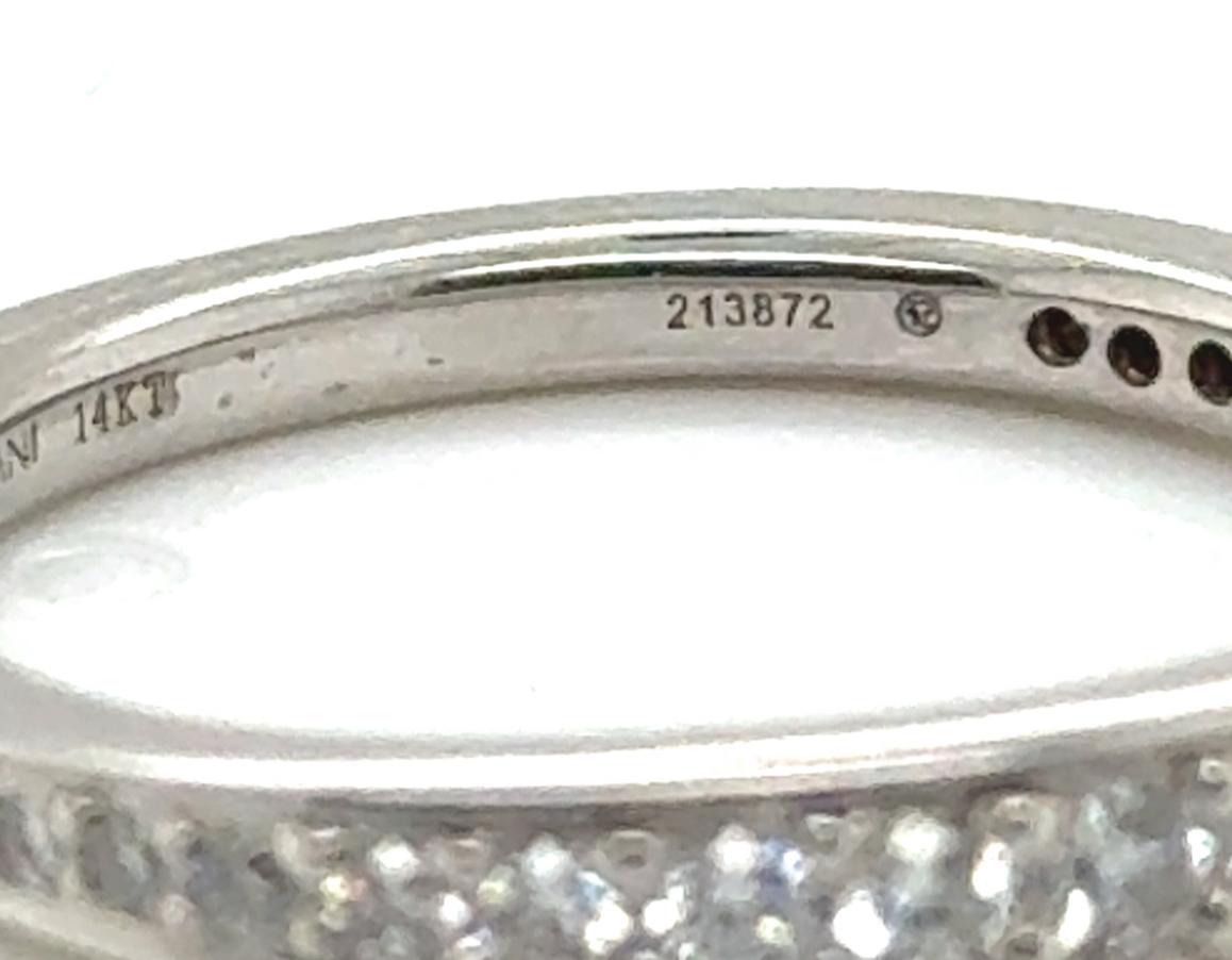 Ritani Eternity Diamond Wedding Ring Band .39ct Mined 14K Graduated Brand New Pour femmes en vente
