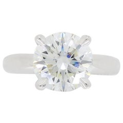 Ritani GIA Certified 2.04 Carat Round Brilliant Cut Diamond Engagement Ring