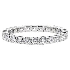 Anillo Eternidad Diamante Ritani Masterwork Oro Blanco 18K - Estilo 32720 - Talla 6.75