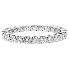 Ritani Masterwork 18K White Gold Diamond Eternity Ring - Style 32720 - Size 6.75