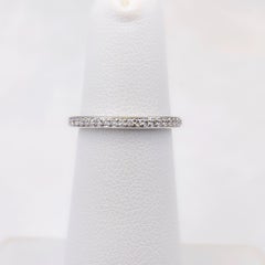 Ritani, alliance d'éternité en platine avec diamants micro-pavés