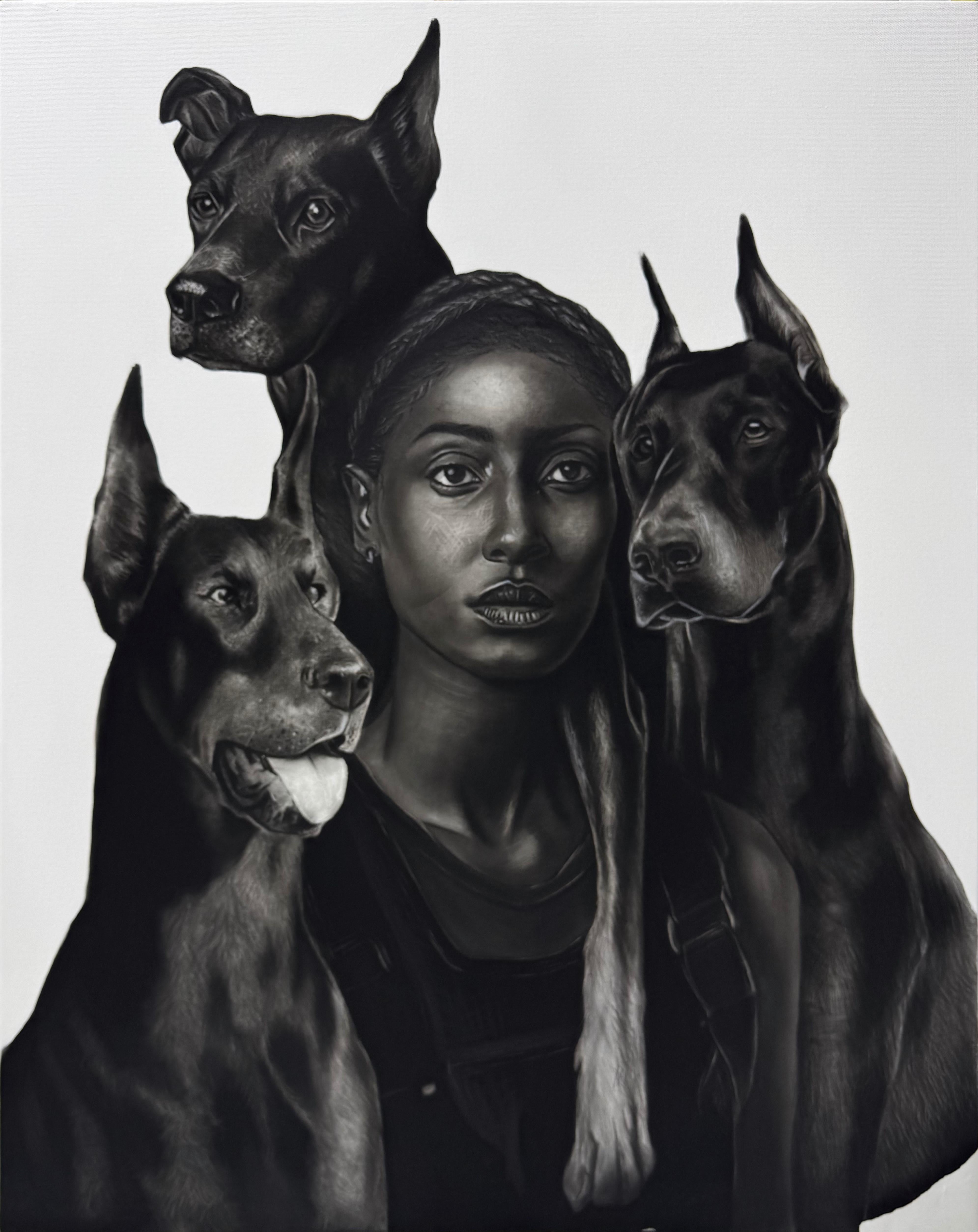 Entre Afeto II, 2025 – Ritchelly Oliveira (Figuratives Gemälde)