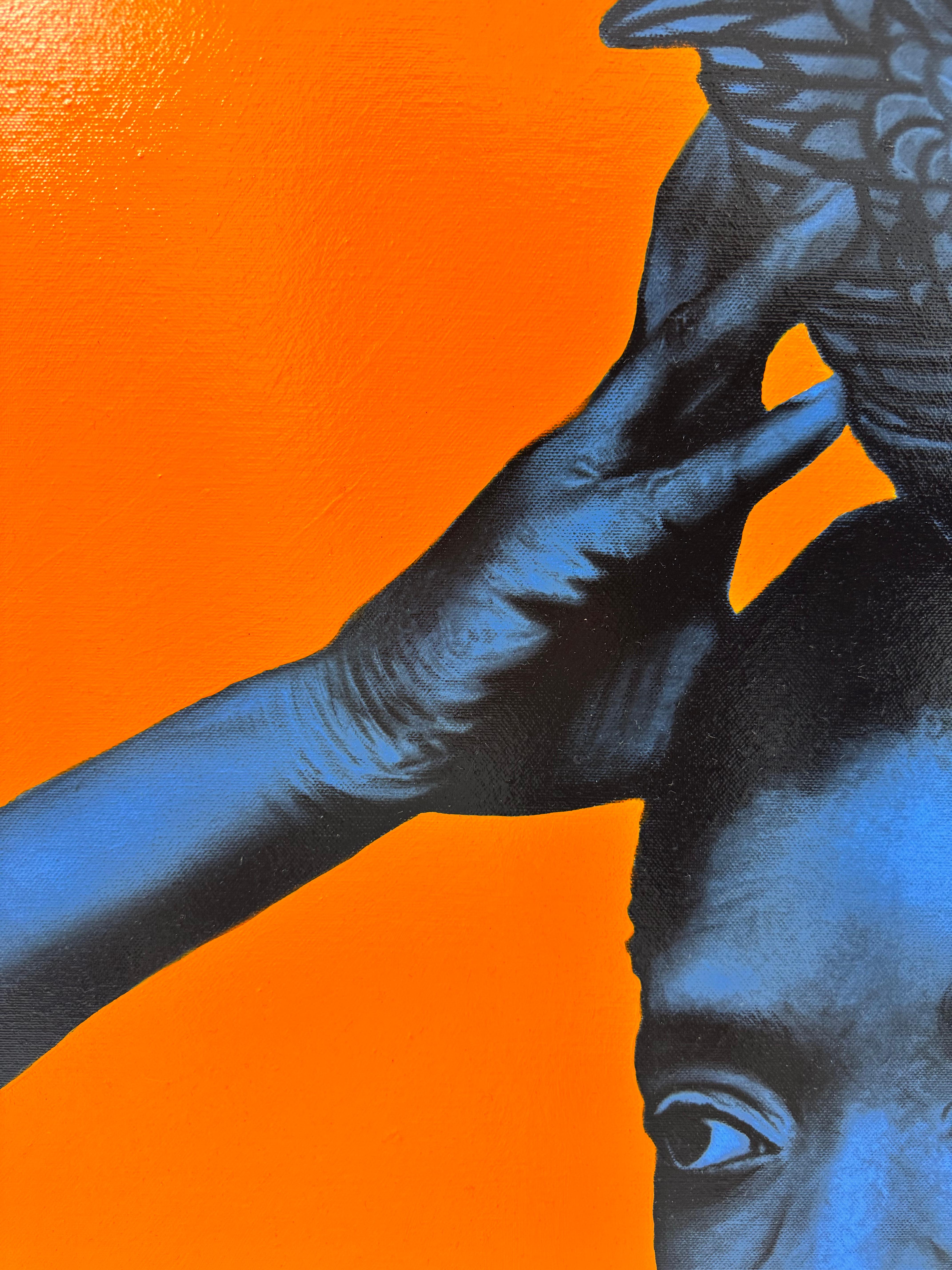 Feel the Blue III, 2025 – Ritchelly Oliveira (Figurative) im Angebot 6