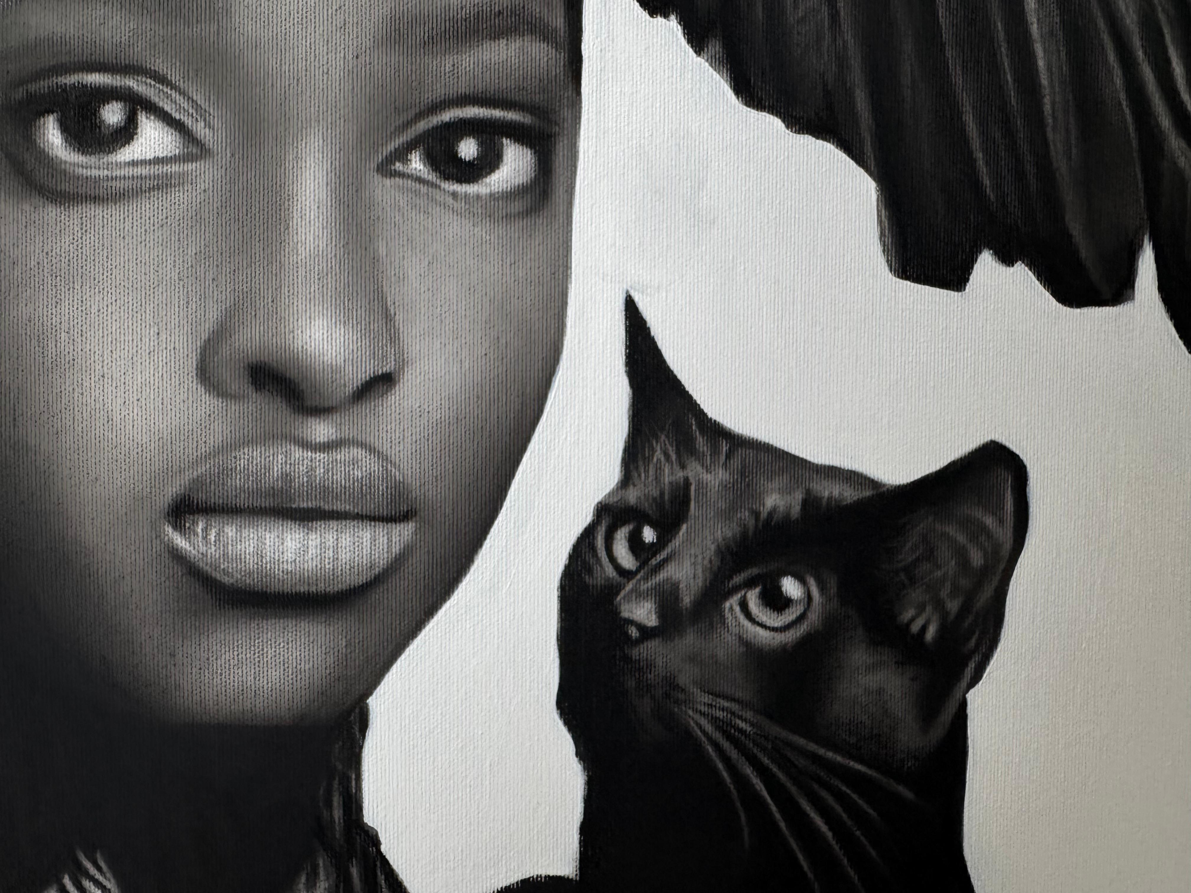Gato Preto, 2025, Pittura in vendita 2