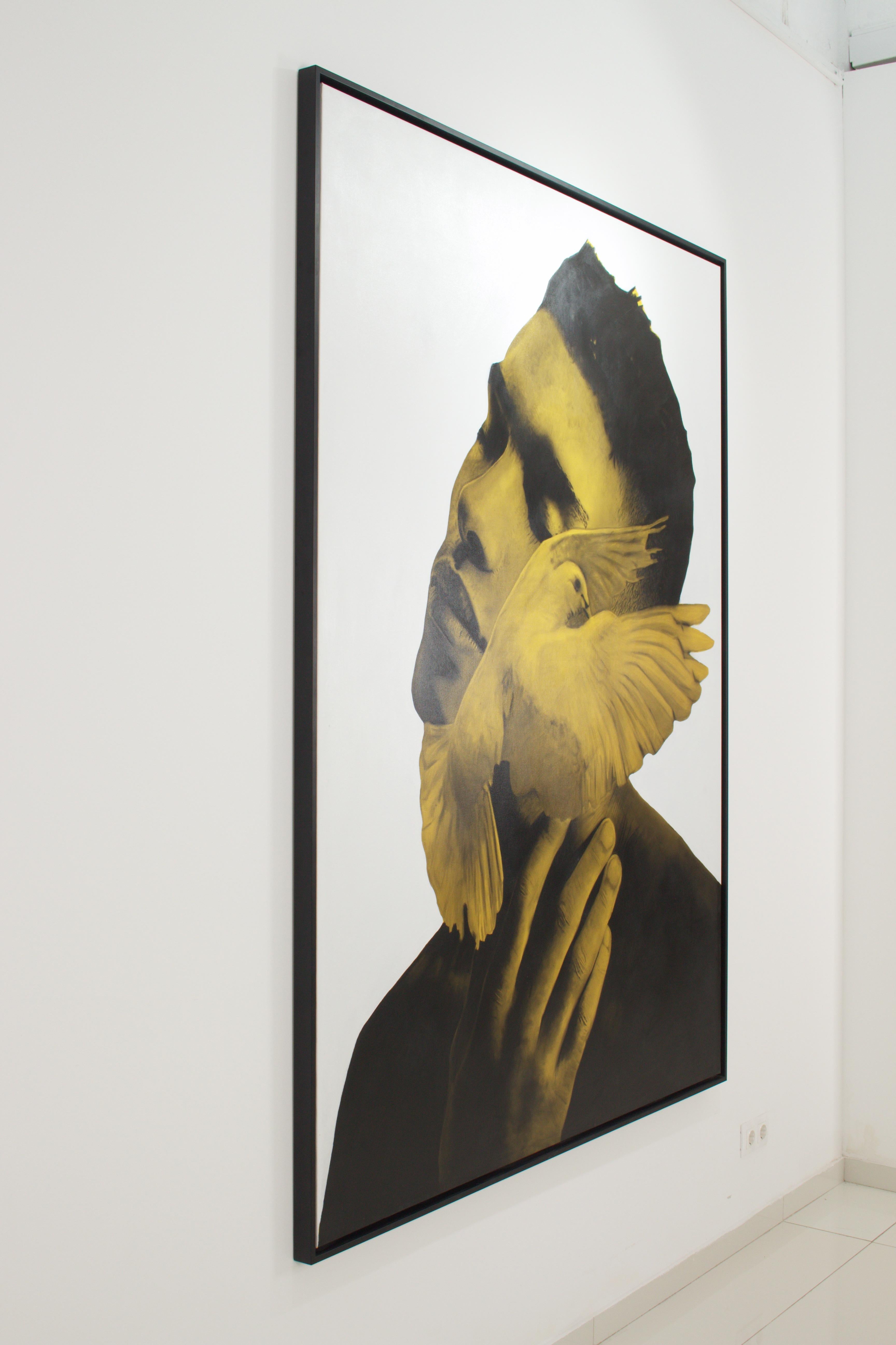 Schwer wie die Force Between Us (Zeitgenössisch), Painting, von Ritchelly Oliveira