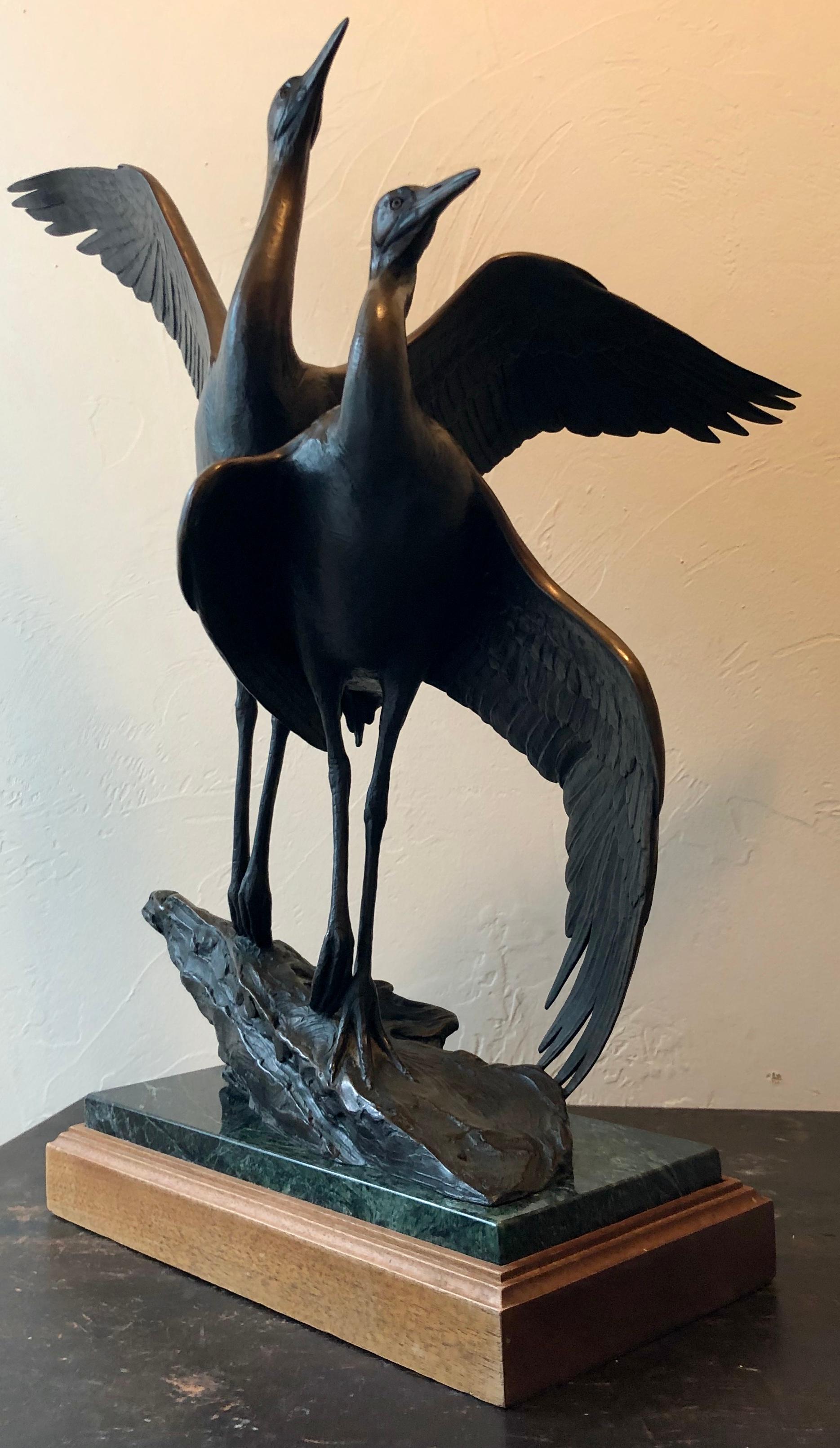 This piece is signed and numbered 24/24. 
A larger version of this sculpture is on display at the Woodson Art Museum.
Kent Ullberg has works in many major museum, public, and. corporate collections. This sculpture is from a sold out edition.