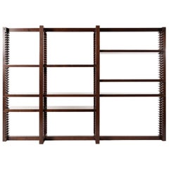 Ritmica Modular Wood Wood Bookcase by Storagemilano