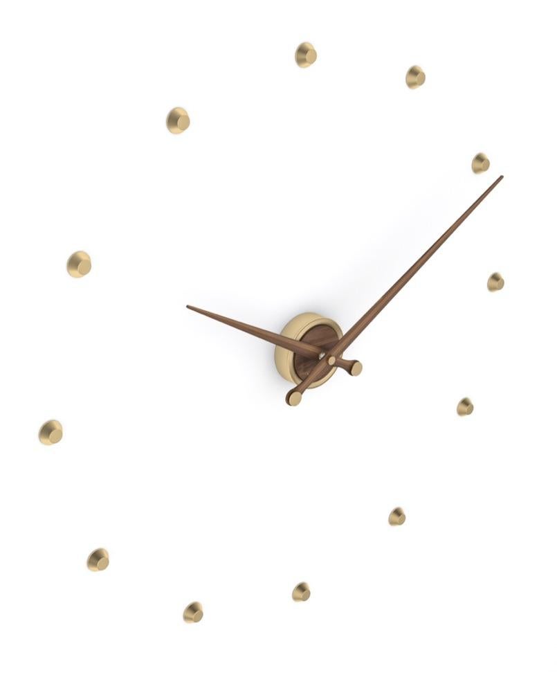 Gold Ritmo 12 Wall Clock, Modern, Italy, 2019 For Sale