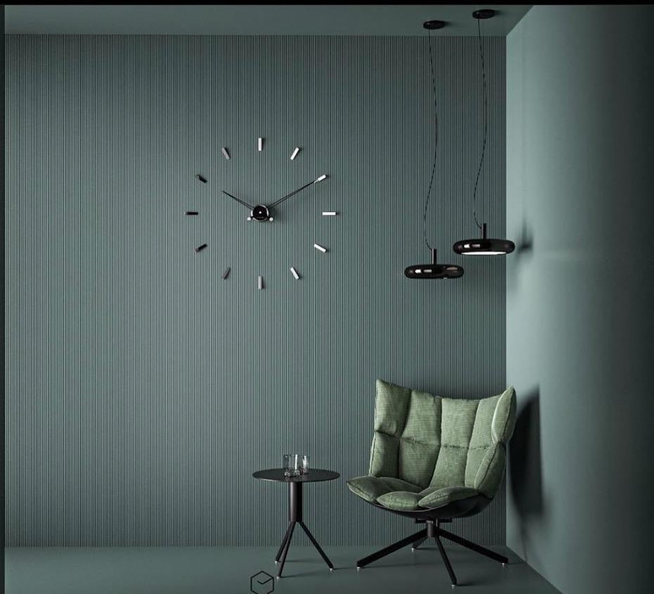 Ritmo 12 Wall Clock, Modern, Italy, 2019 For Sale 1