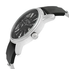 Ritmo Mundo Black Forum Divina Dual Time Steel Rubber Swiss Quartz Watch 121