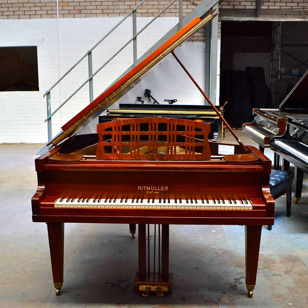 German Ritmuller Grand Piano Art in Rosewood Case For Sale