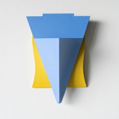 Ritratto Blue Wall Hanging Flower Vase Alessandro Mendini Postmodern