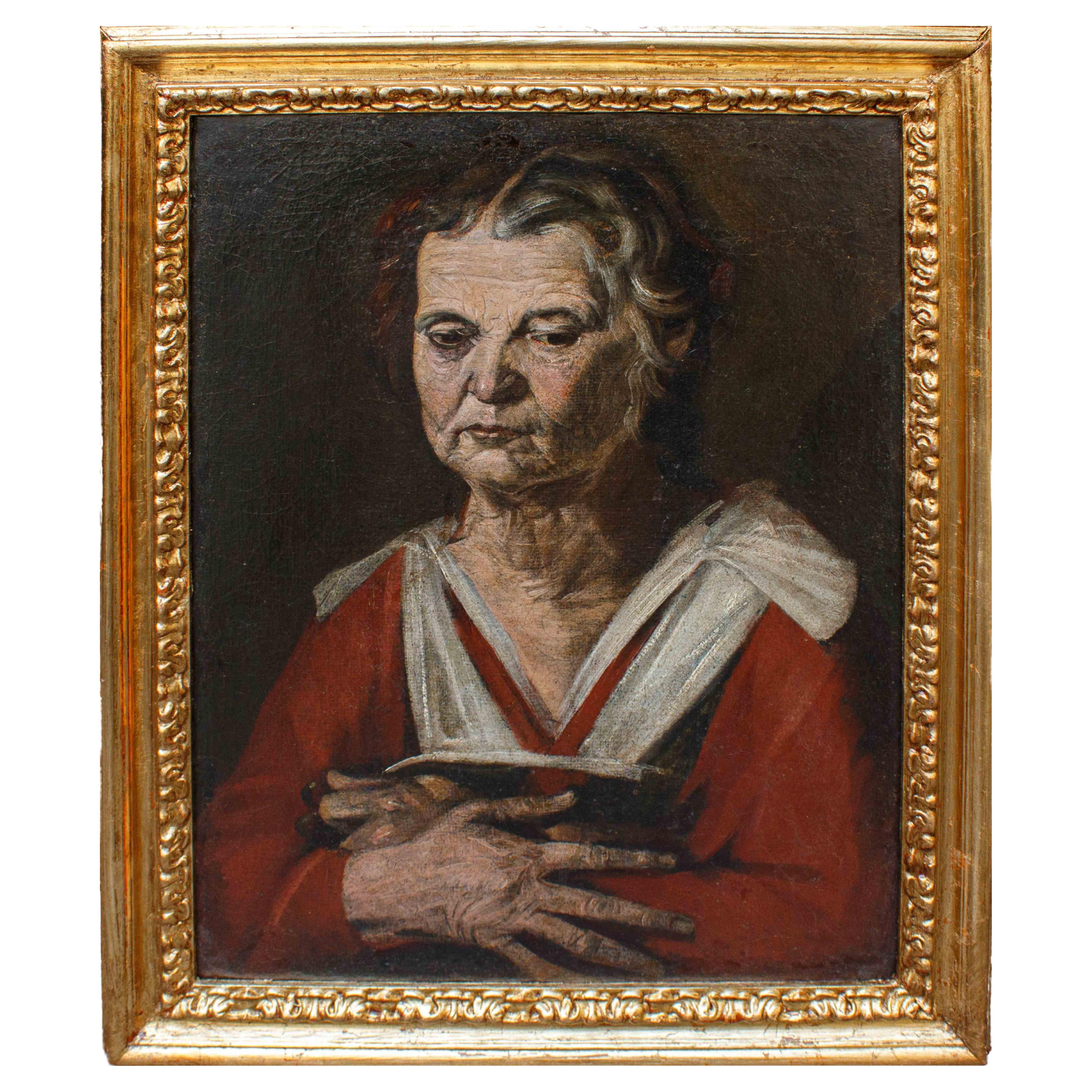 Ritratto di donna di Scuola bergamasco-bresciana XVII secolo