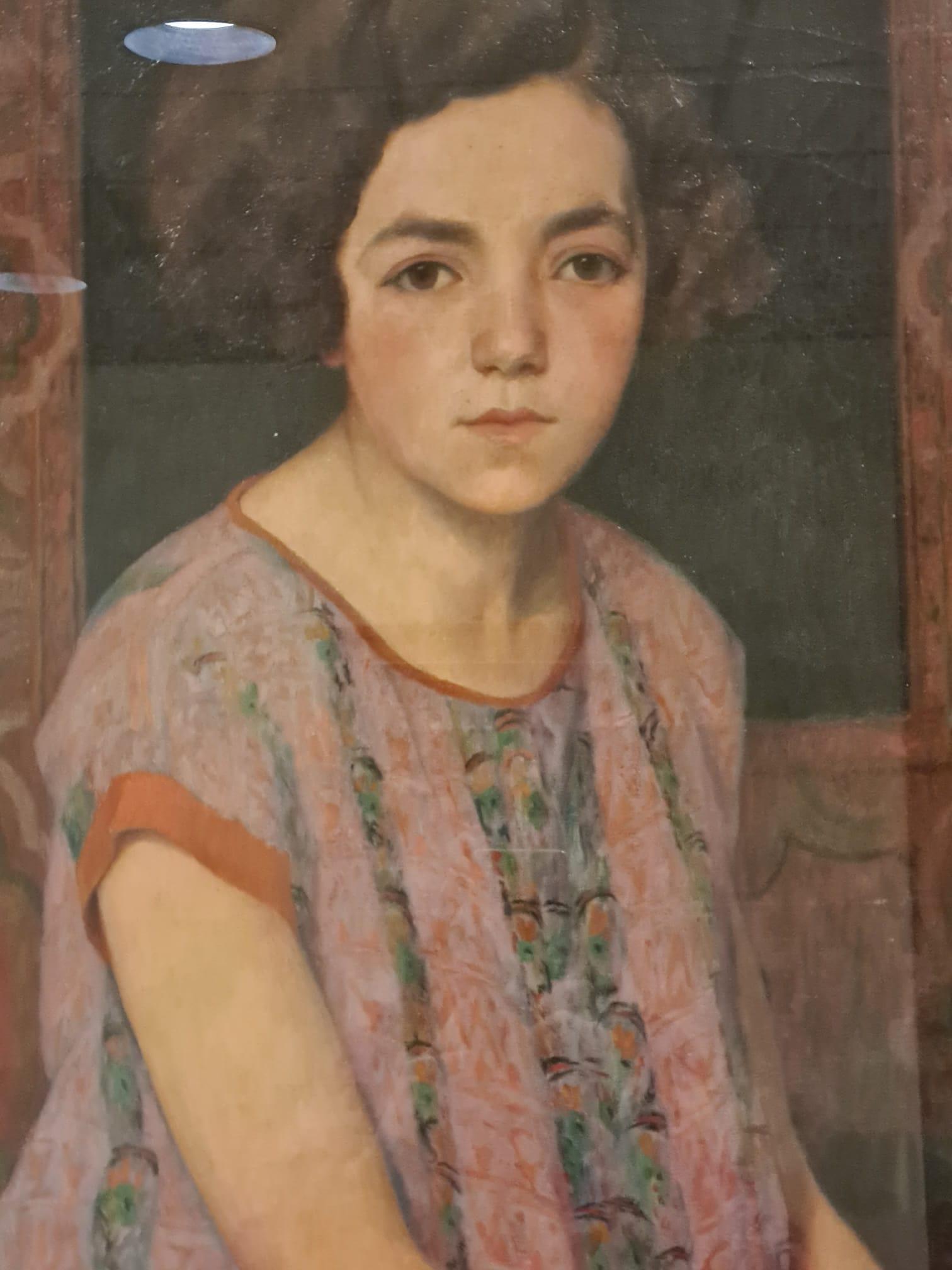 Portrait of a Maiden by painter Ernesto Gai early 1900' For Sale 6