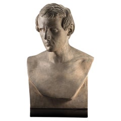 "Portrait of a Gentleman," terracotta sculpture by Etienne Edouard Suc, 1836