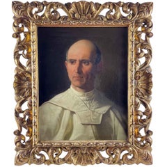 Retrato de un padre dominico Firmado y fechado Luigi Mussini 1860 Escuela Toscana