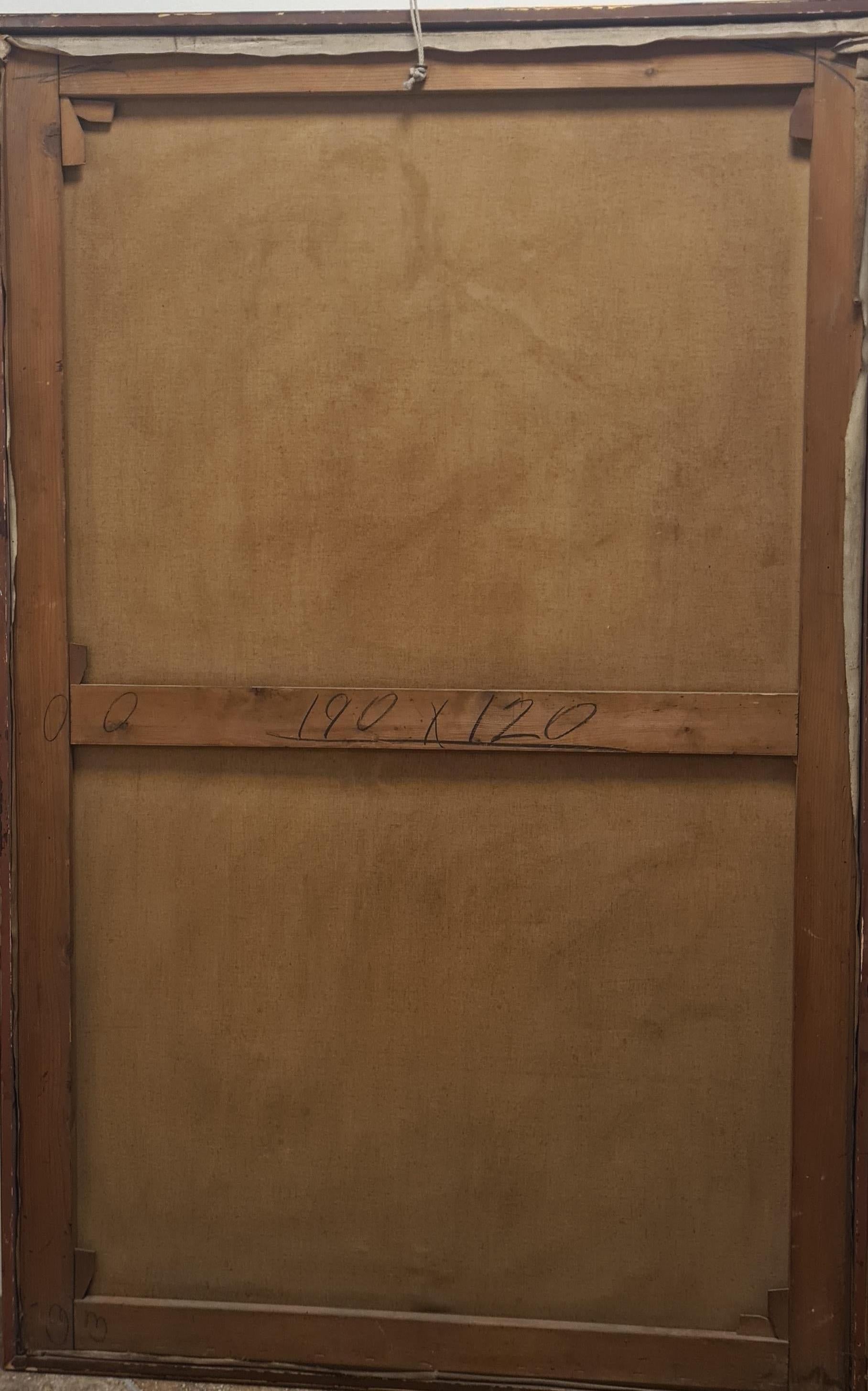 Portrait einer braut ölgemälde auf leinwand von Ernestina mac Orlandini im Angebot 5