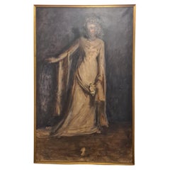 Ritratto di Sposa dipinto ad olio su tela di Ernestina mac Orlandini
