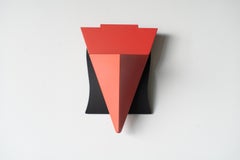 Ritratto Red Wall Hanging Flower Vase Alessandro Mendini Postmodern