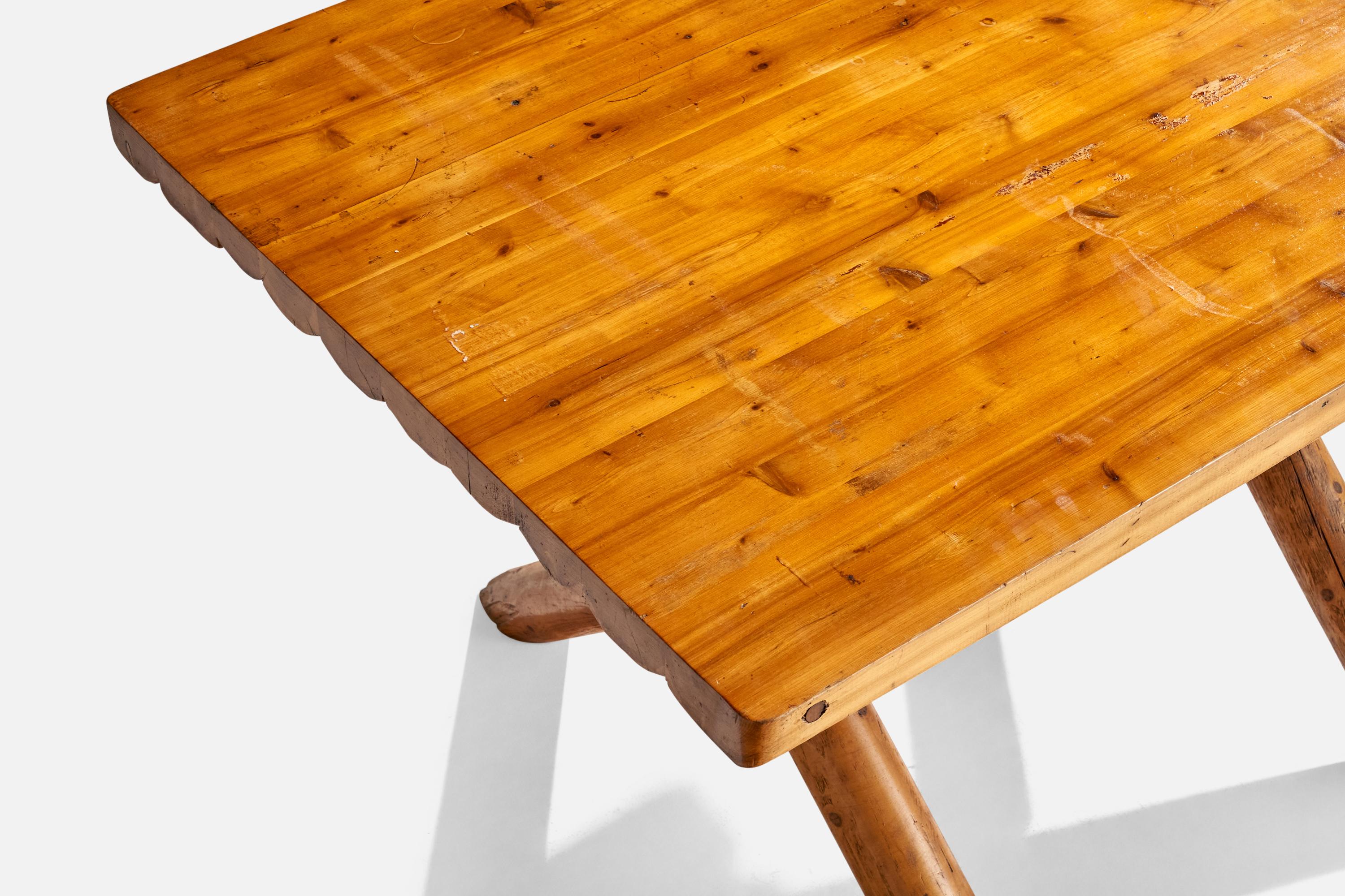 Americano Rittenhouse Furniture, Tavolo da pranzo, Pino, USA, anni '40 in vendita