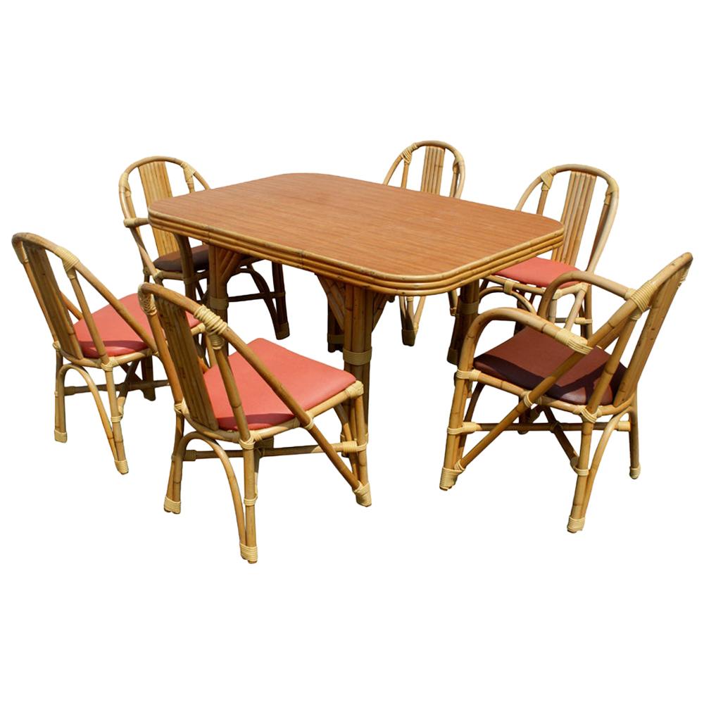 Ritts Tropitan Bamboo Dining Set  For Sale