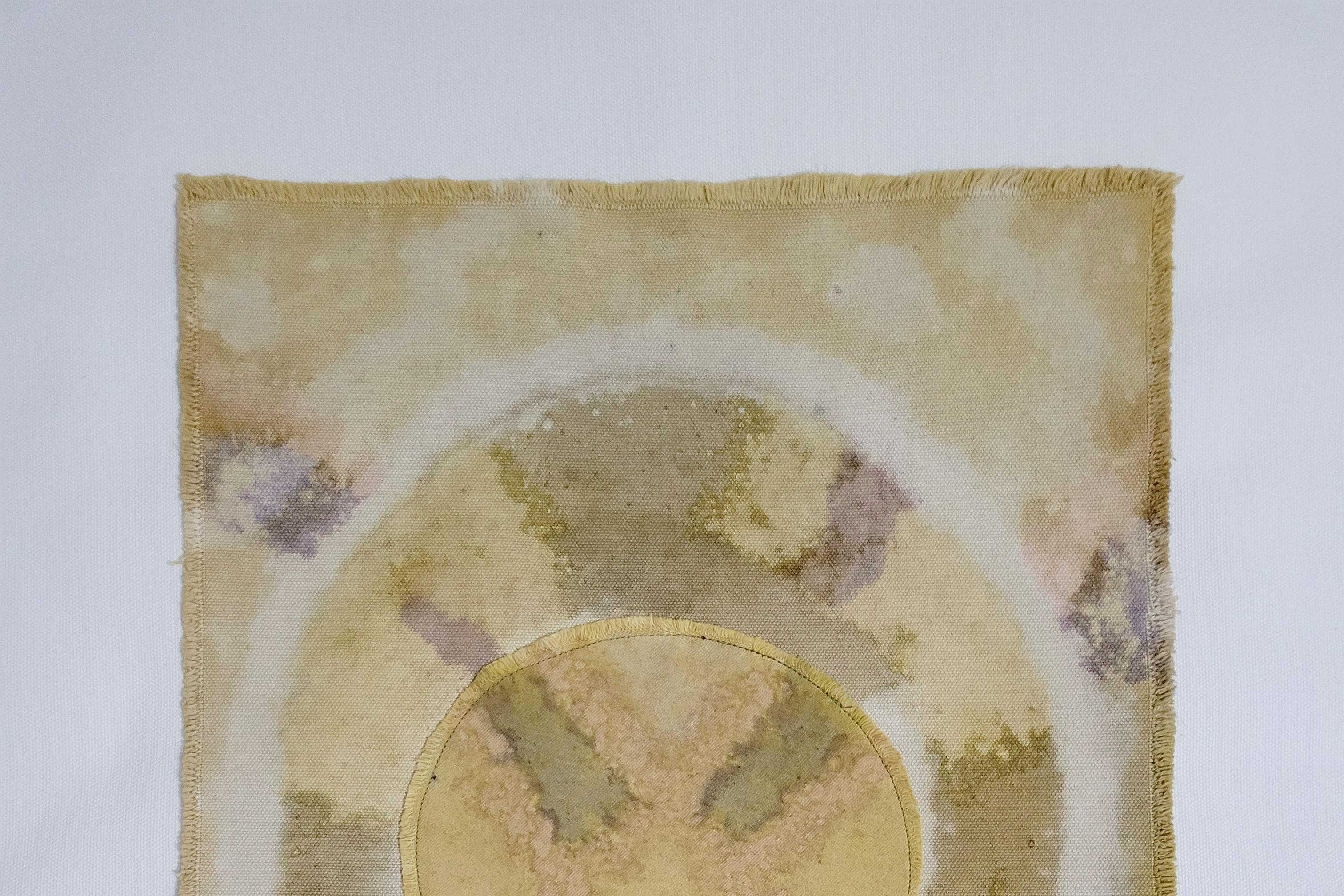 Modern RITUAL (12) – Plant-Dyed Botanical Art on Cotton Canvas For Sale