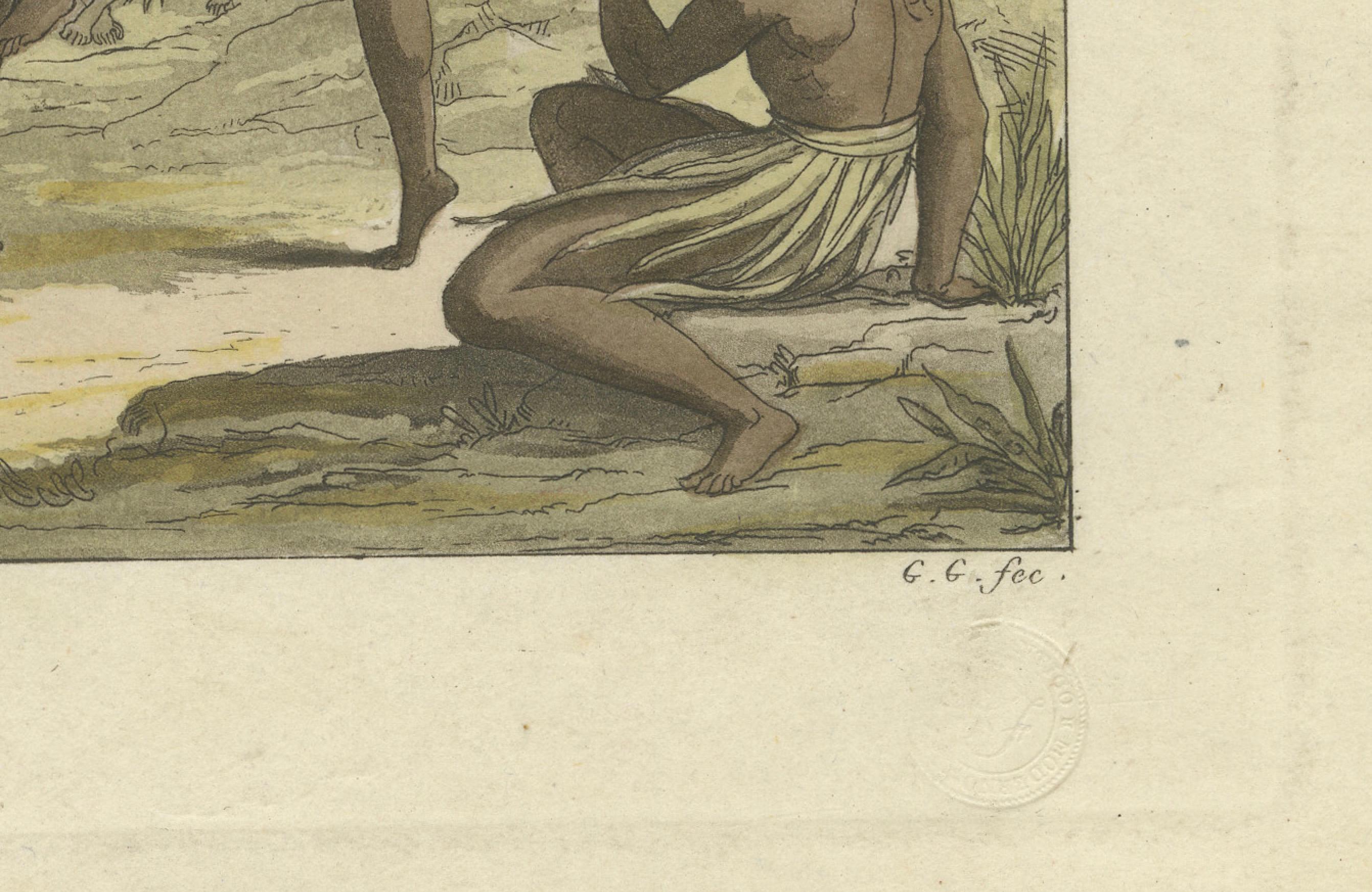Ritual Tanz: Ausdrucksformen des Kulturerbes in einer afrikanischen Zeremonie, 1827 im Zustand „Gut“ im Angebot in Langweer, NL