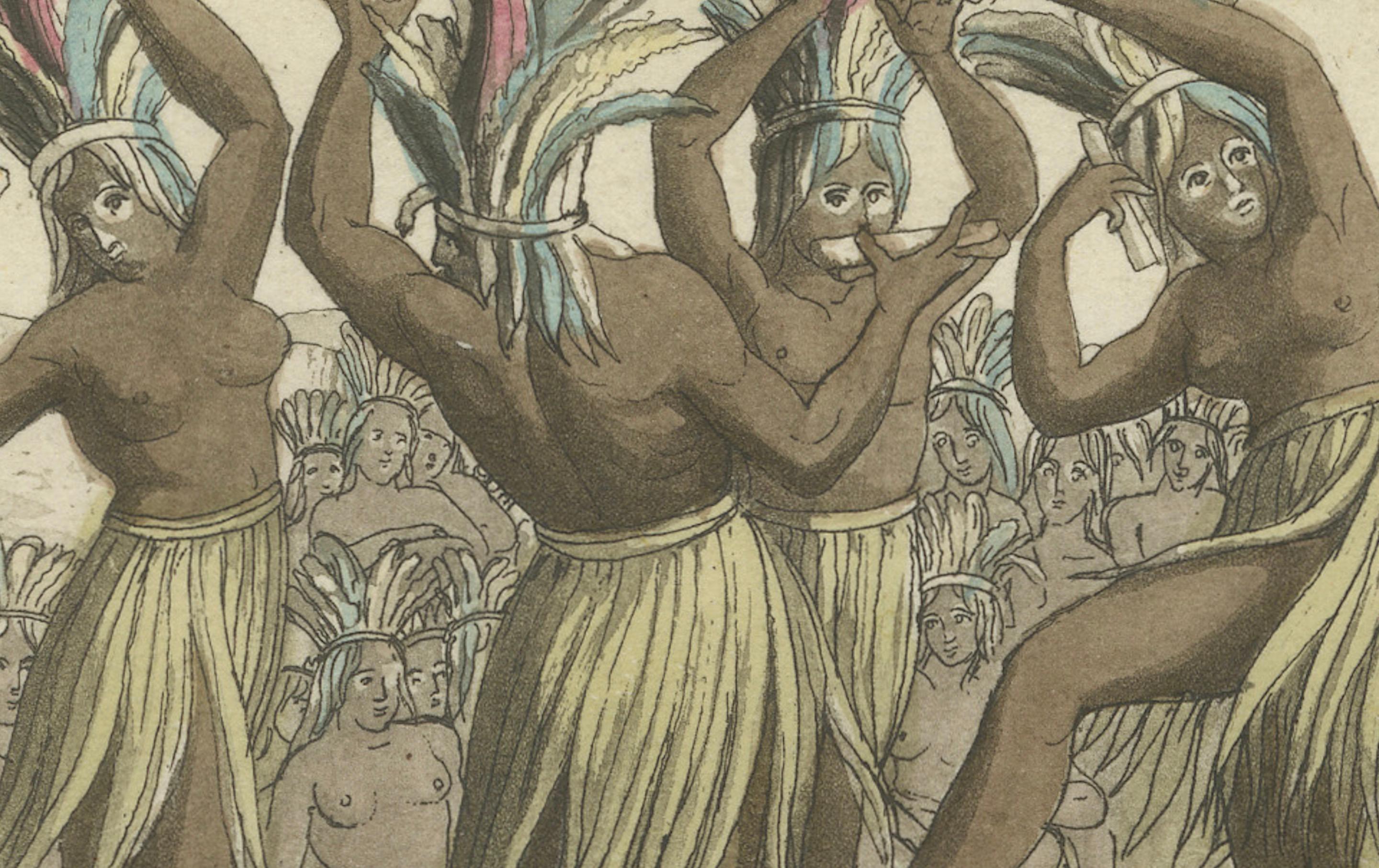 Ritual Tanz: Ausdrucksformen des Kulturerbes in einer afrikanischen Zeremonie, 1827 (Frühes 19. Jahrhundert) im Angebot