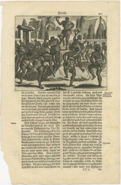 Ritual Dance in Brazil in the 17th Century on a Copper Engraving by Montanus