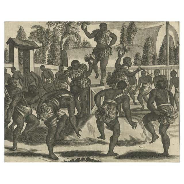 John Webber - A Night Dance by Men in Tonga: An Original 18th C ...