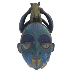 Maschera rituale dello Yoruba Gelede Ijebu Due serpenti Madre Potente 1940 circa