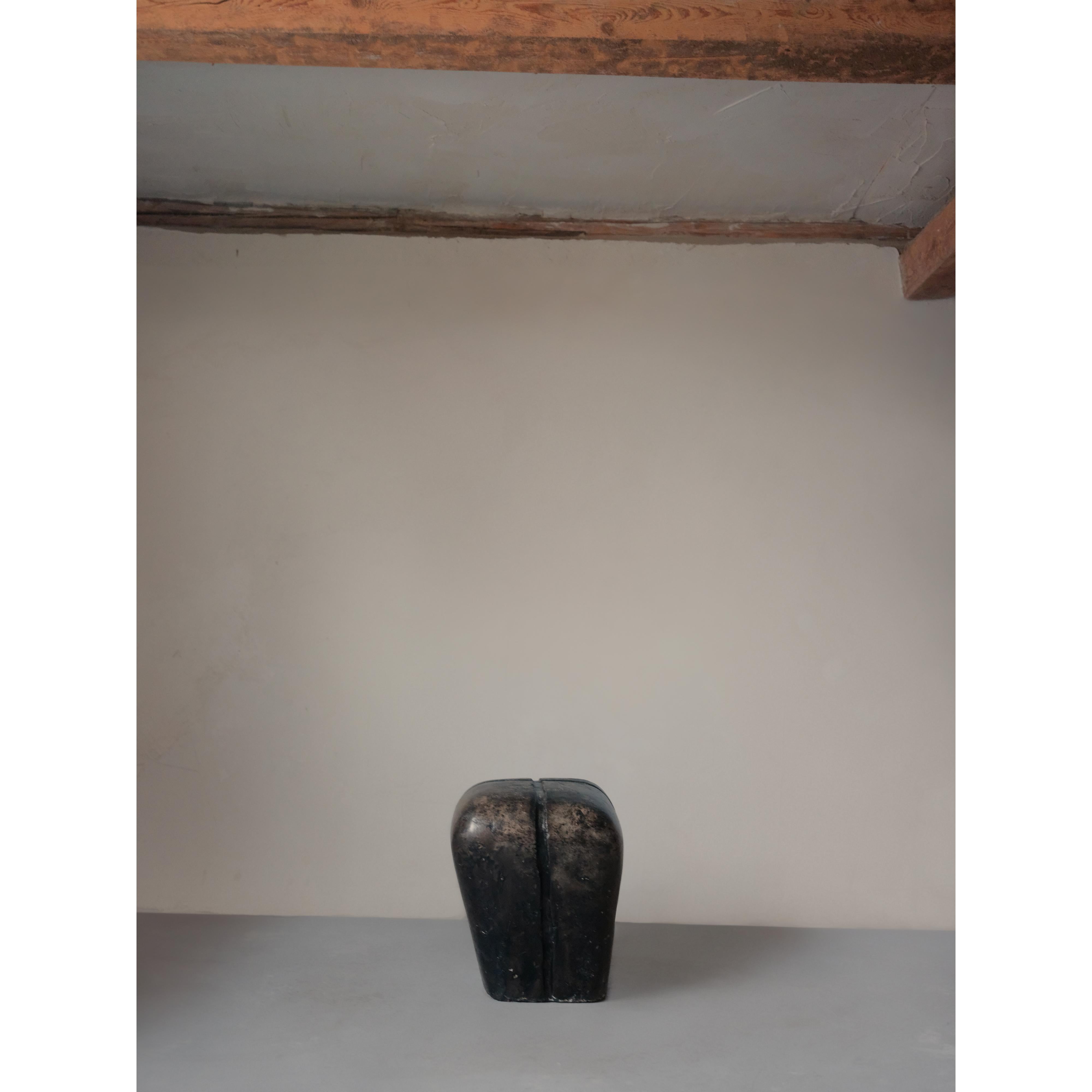 Ritual, Unique Side Table in Hemp Crete by Lucas Tyra Morten For Sale 12