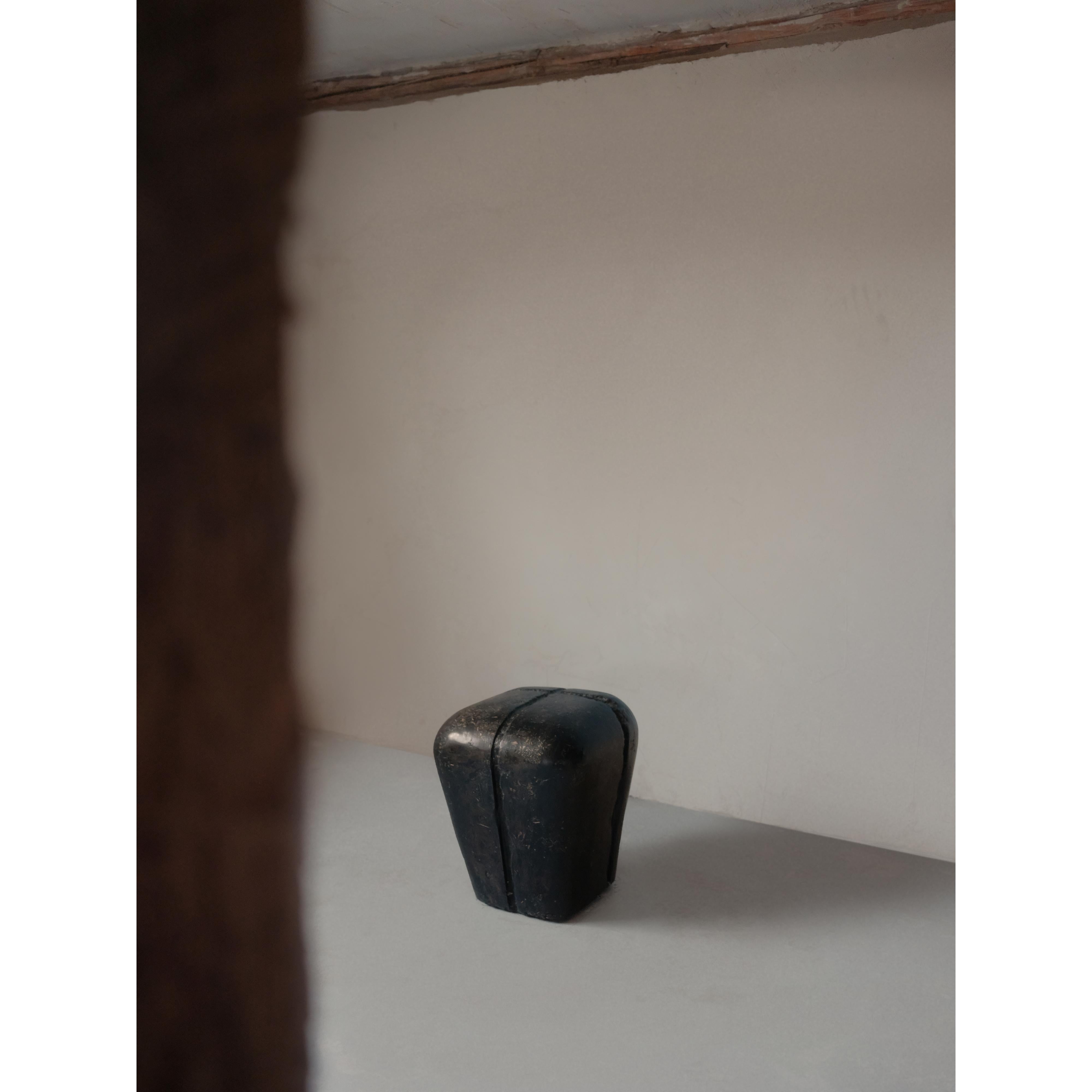 Ritual, Unique Side Table in Hemp Crete by Lucas Tyra Morten
Edition: A collection of 60, all unique 
Dimensions: W 40 x D 40 x H 44 cm
Material: Hemp Crete, coffee/tee dyed, waxed with pigmented linseed oil 


Presenting the first drop of ’Ritual’.