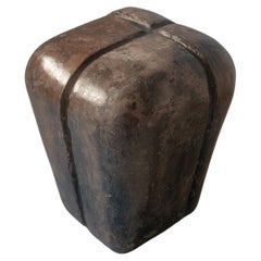 Ritual, Unique Side Table in Hemp Crete by Lucas Tyra Morten