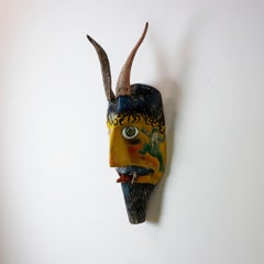 Ritual Zoomorphic Mask with Articulated Tongue, Circa 1960