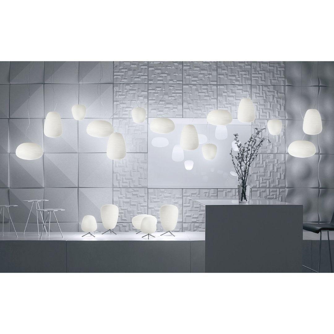 ‘Rituals 1’ Blown Opaline Glass Flush Mount Ceiling Lamp in White for Foscarini For Sale 3
