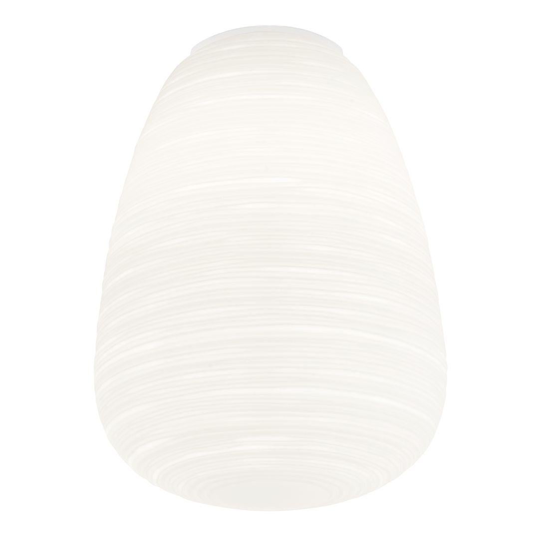 Engraved ‘Rituals 1’ Blown Opaline Glass Flush Mount Ceiling Lamp in White for Foscarini For Sale