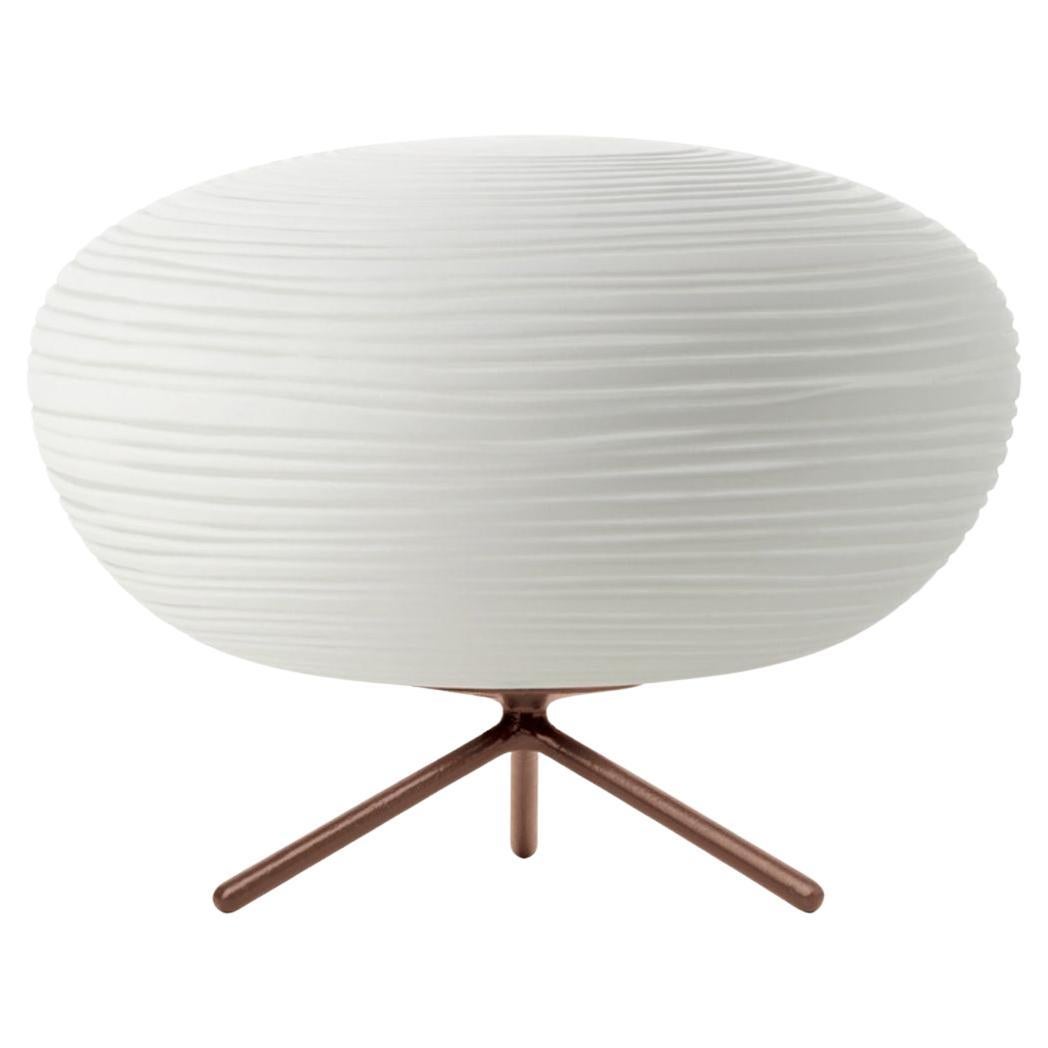 Lampe de table en verre opalin soufflé à la bouche 'Rituals 2' en blanc pour Foscarini