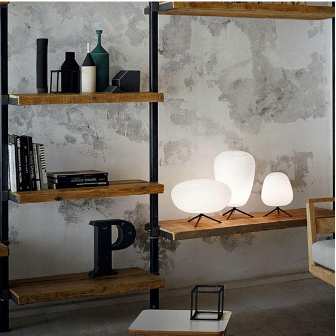 XXIe siècle et contemporain Lampe de table en verre opalin soufflé à la main 'Rituals 3' en blanc pour Foscarini en vente