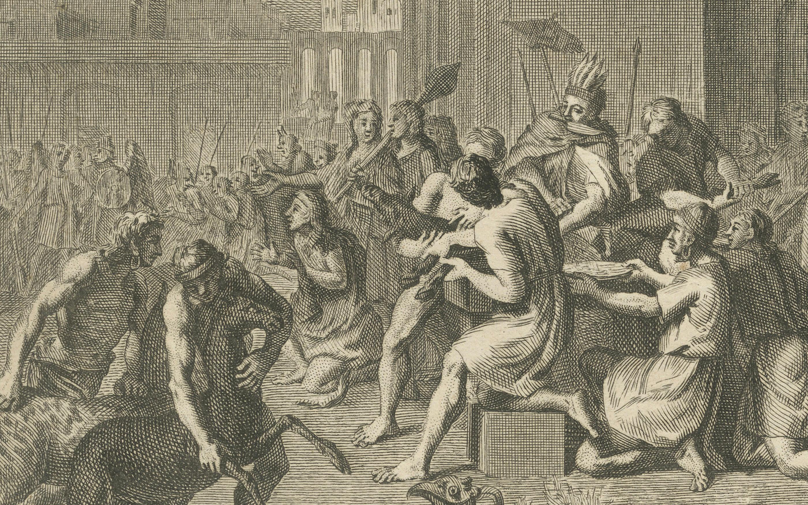 Mid-18th Century Rituals of the Sun: Sacrifice and Feast in Honor of Solar Deities, circa 1740 For Sale