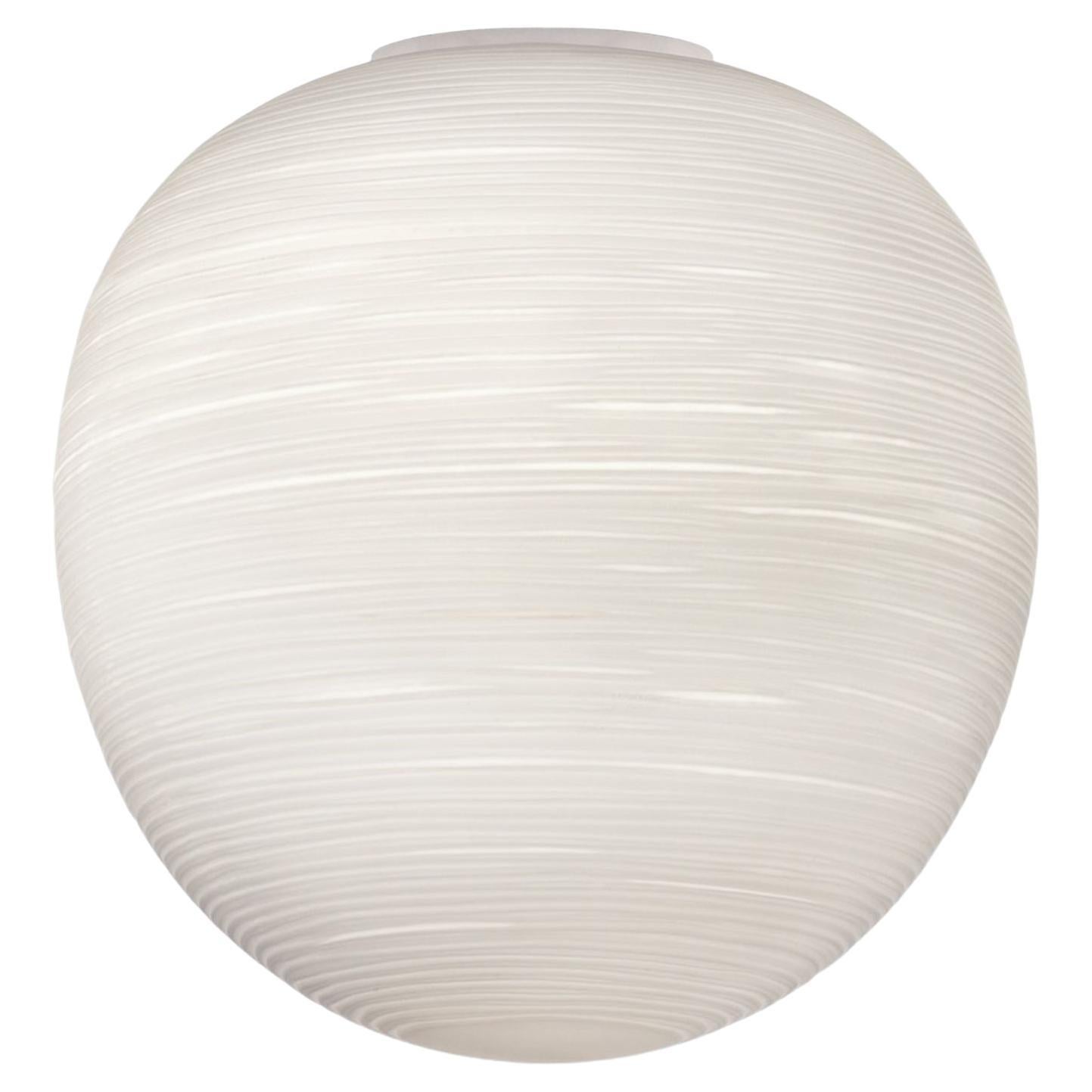Lámpara de techo de cristal opalino soplado "Rituals XL" en blanco para Foscarini en venta