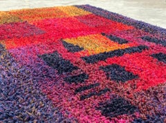 Ritva Puotila, Tappeto da appendere a parete in lana Rya, moderno scandinavo