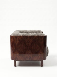 RITZ - Sculptural Burl Wood Lounge Chair