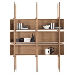 Riva 1920 AQUA Bookshelf - Bibliothèque modulable par LCM Marin Design Studio - Oak